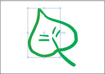 Flip Boom Cartoon Select Tool Example - Green Leaf
