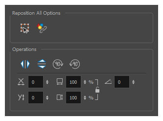 Harmony 21 Premium Documentation Reposition All Drawings Tool Properties