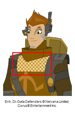 Select texture zone to modify