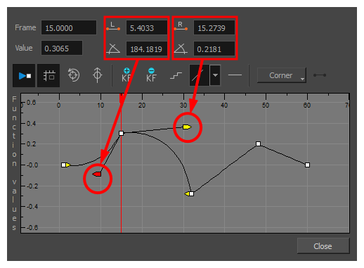Bezier Curve Handles