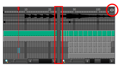 时间轴视图 - 拆分视图