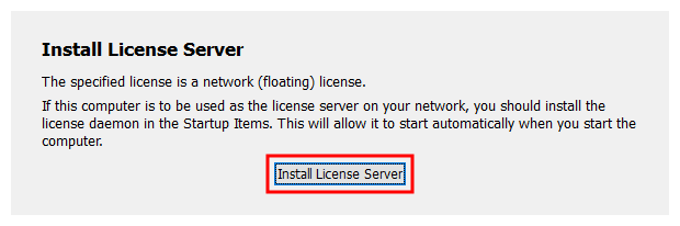 Instalar servidor de licencias