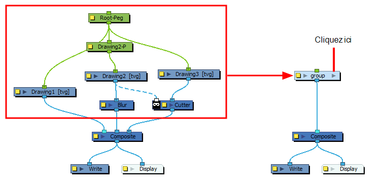 Harmony 20 Premium Documentation: About Groups in the Node View
