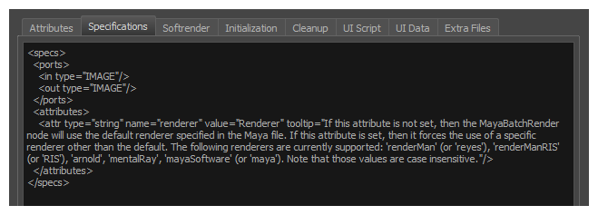 Harmony 22 Premium Documentation: Render Maya Batch Node