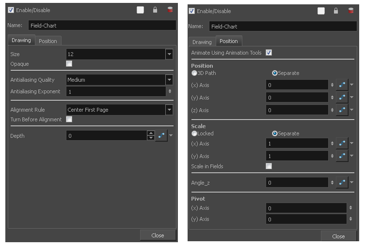 Harmony 22 Premium Documentation: Field Chart Node