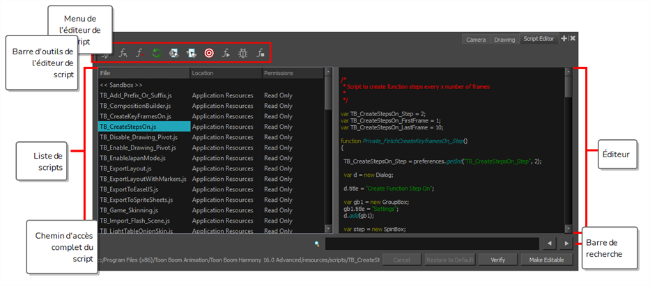 Script Editor View
