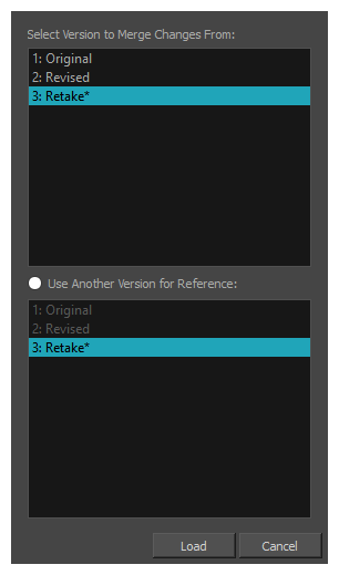 Harmony 24 Advanced Documentation: Merging Scene Versions in Harmony Server