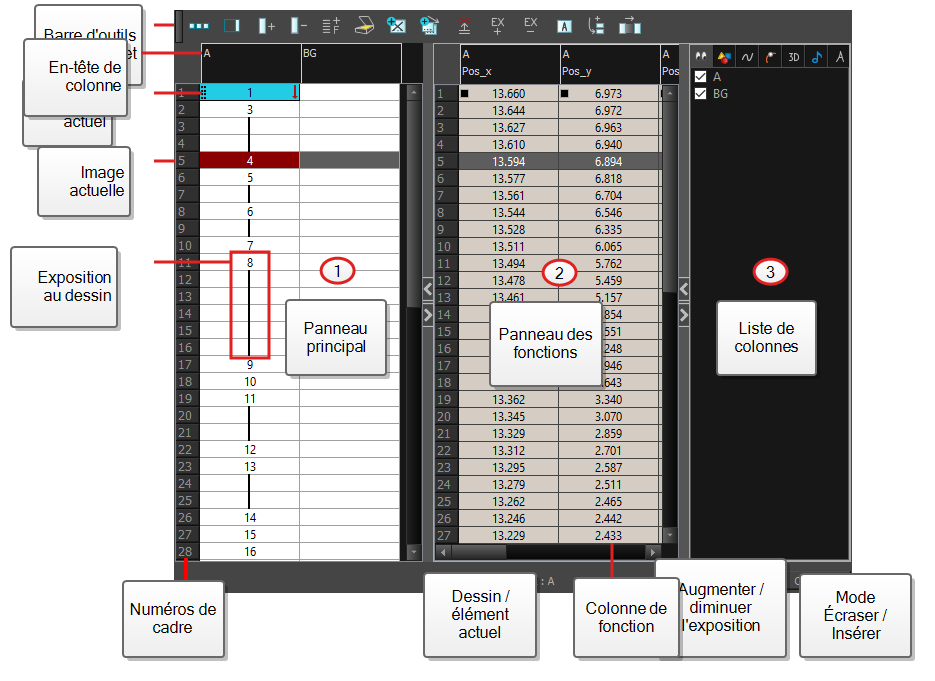 Xsheet View