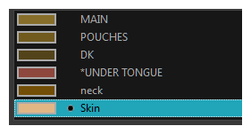 Colour swatch in colour list
