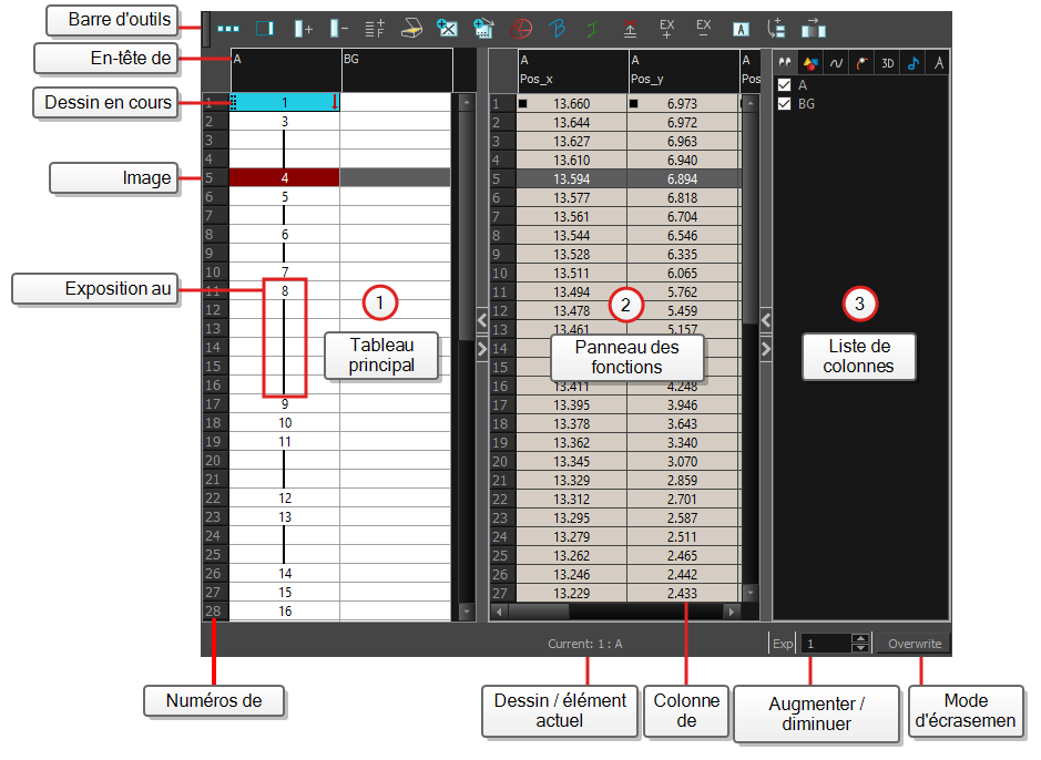 Xsheet View