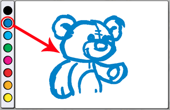 Flip Boom Cartoon Colour Swatches - Blue Teddy Bear