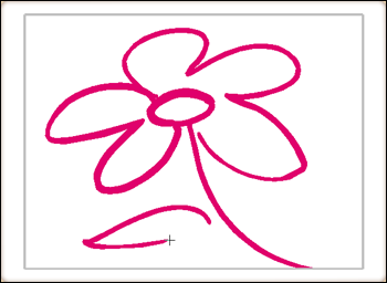 Flip Boom Cartoon Brush Tool Example - Pink Flower