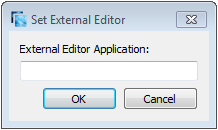 Set External Editor Window