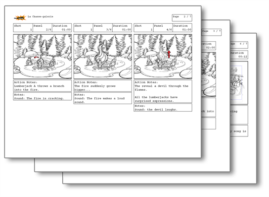 Toon Boom Storyboard Pro Storyboard Sheets Example