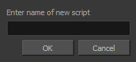 New Script Dialog Box
