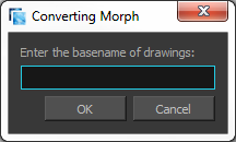 Converting Morph dialog box