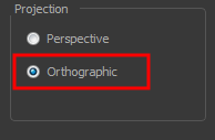 Select Orthographic Projection