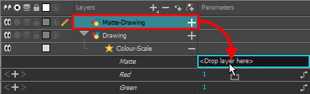 Harmony 21 Essentials Documentation: Adding a Matte Drawing to an Effect