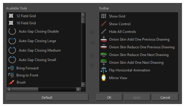 How to add a button to a toolbar in Toon Boom Harmony