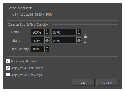 Change Bitmap Drawing Resolution 