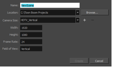 Harmony 22 Advanced Documentation: Creating Scenes in Harmony Stand Alone