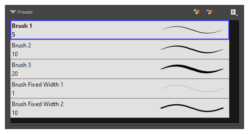 Select Brush Preset