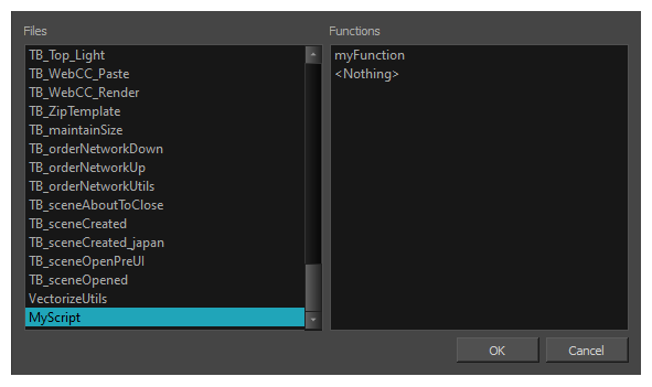 Set Target Function Window