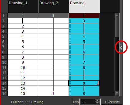 Show Function Section in Xsheet View