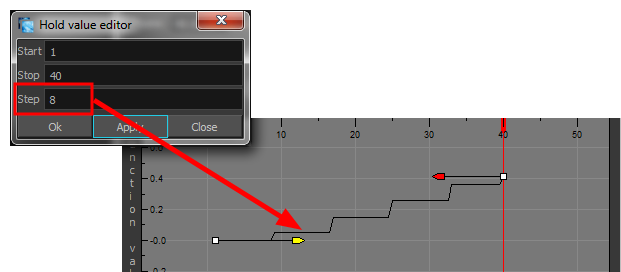 Hold Value editor