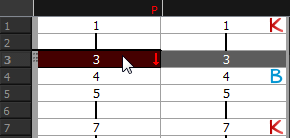 Selecting a new cell