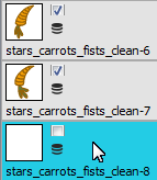 Selecting a drawing in the drawing desk