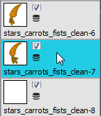 Selecting the drawing to shift