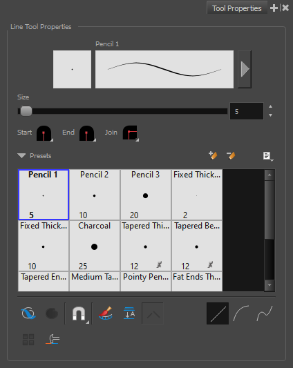 Shape Tool Properties View - Rectangle