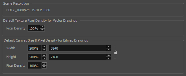Bitmap Resolution Tab