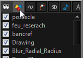 Selecting drawings in the Column List