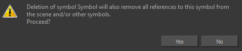 Delete References Symbol