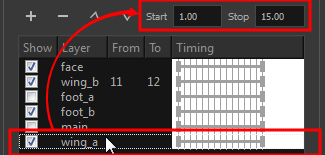 Changing the layer's duration