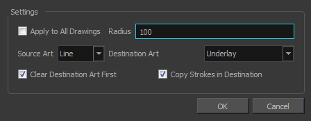 Auto-Matte dialog box