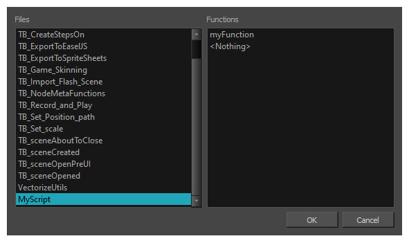 Set Target Function Window