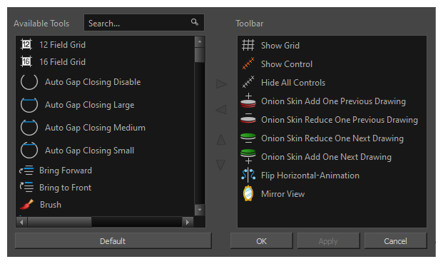How to add a button to a toolbar in Toon Boom Harmony