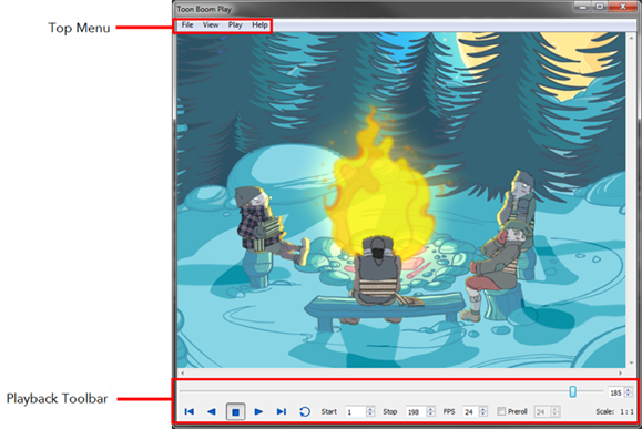Toon Boom Play Interface
