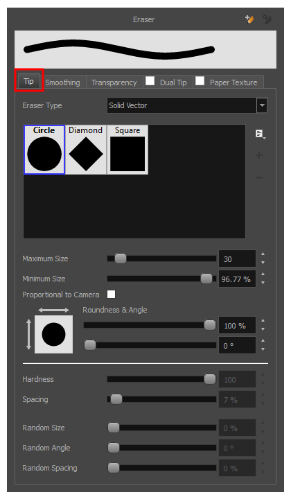 Brush Preset Window