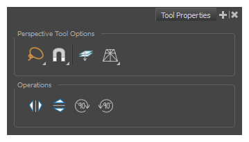 Perspective Tool Properties View