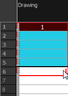 Selecting cells in the sequence