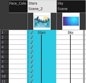 Merged columns