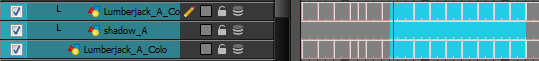 Selecting drawings in the Timeline view