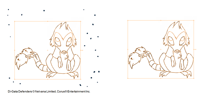 Removing art outside selection