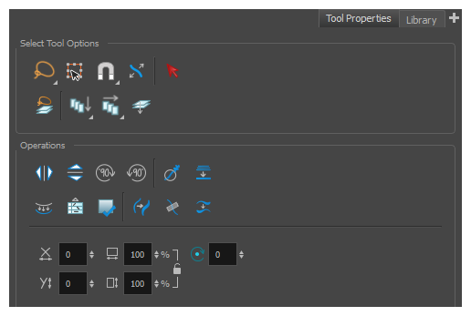 Select Tool Properties