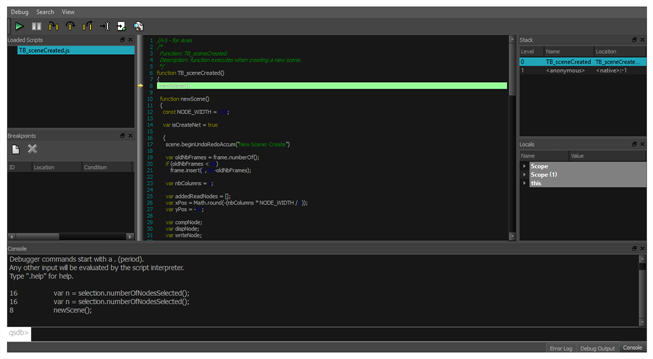 Harmony 25 Advanced Documentation: Debugging Scripts