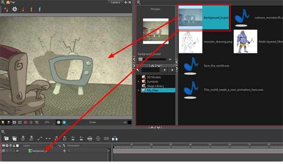 Import Files from Library